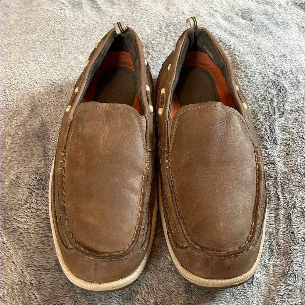 Clark’s Unstructured Men's Brown Casual Loafers size 10.5M